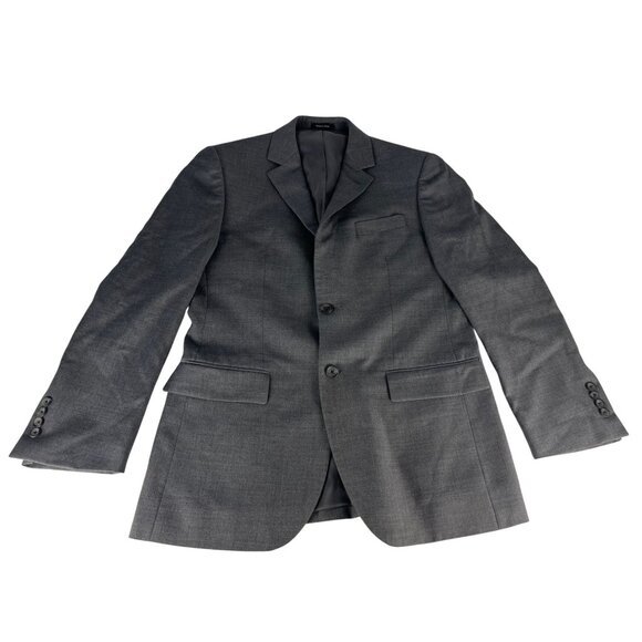Pronto Uomo Platinum Wool Suit Coat Jacket Men 38R 32Waist Gray Formal Business - Picture 1 of 5